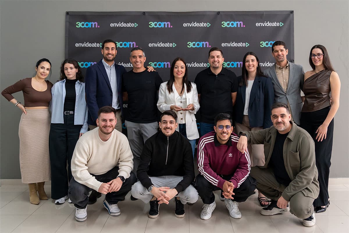 3com y Grupo Rafael Afonso con el premio al Mejor Concesrionario de Maketing en Las Palmas